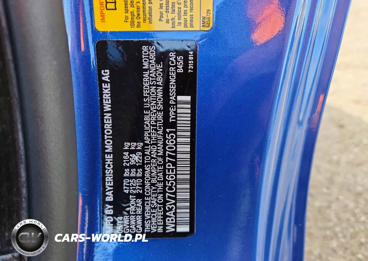 2014 BMW 428 I Sulev VIN:WBA3V7C56EP770651 - 12