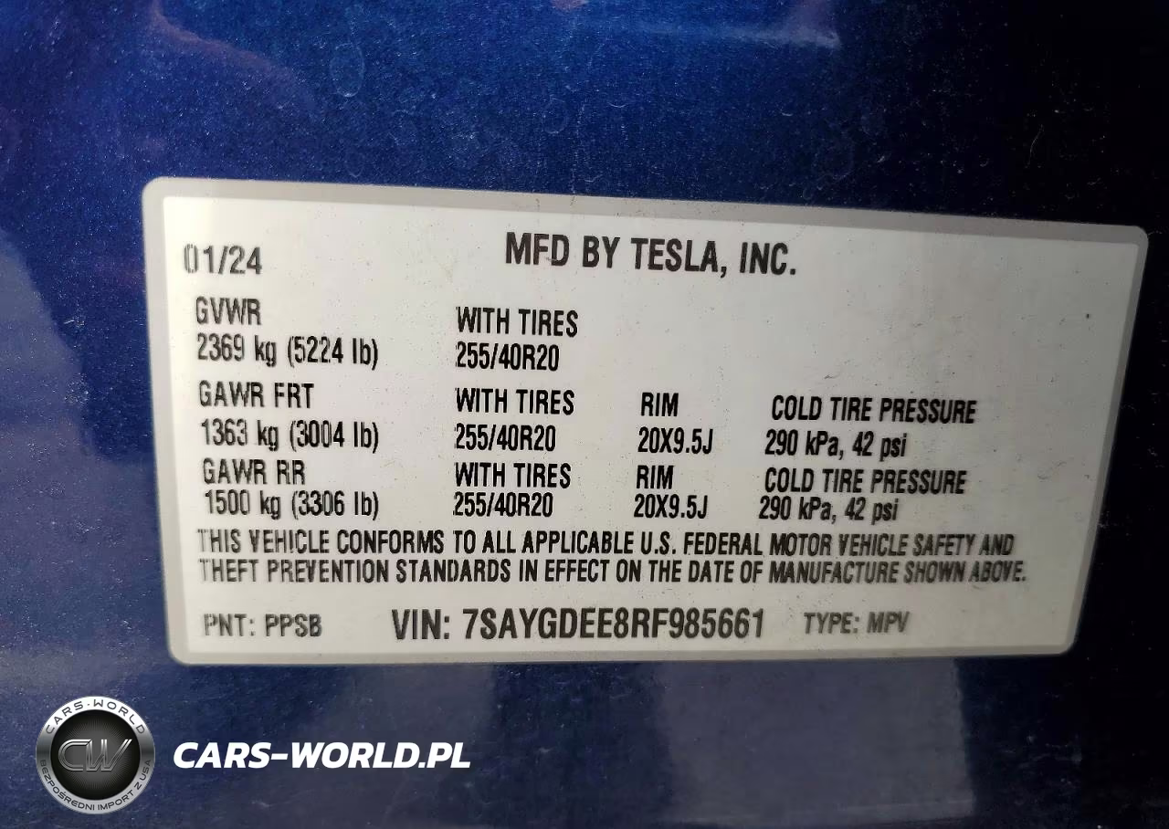 2024 Tesla Model Y VIN:7SAYGDEE8RF985661 - 13
