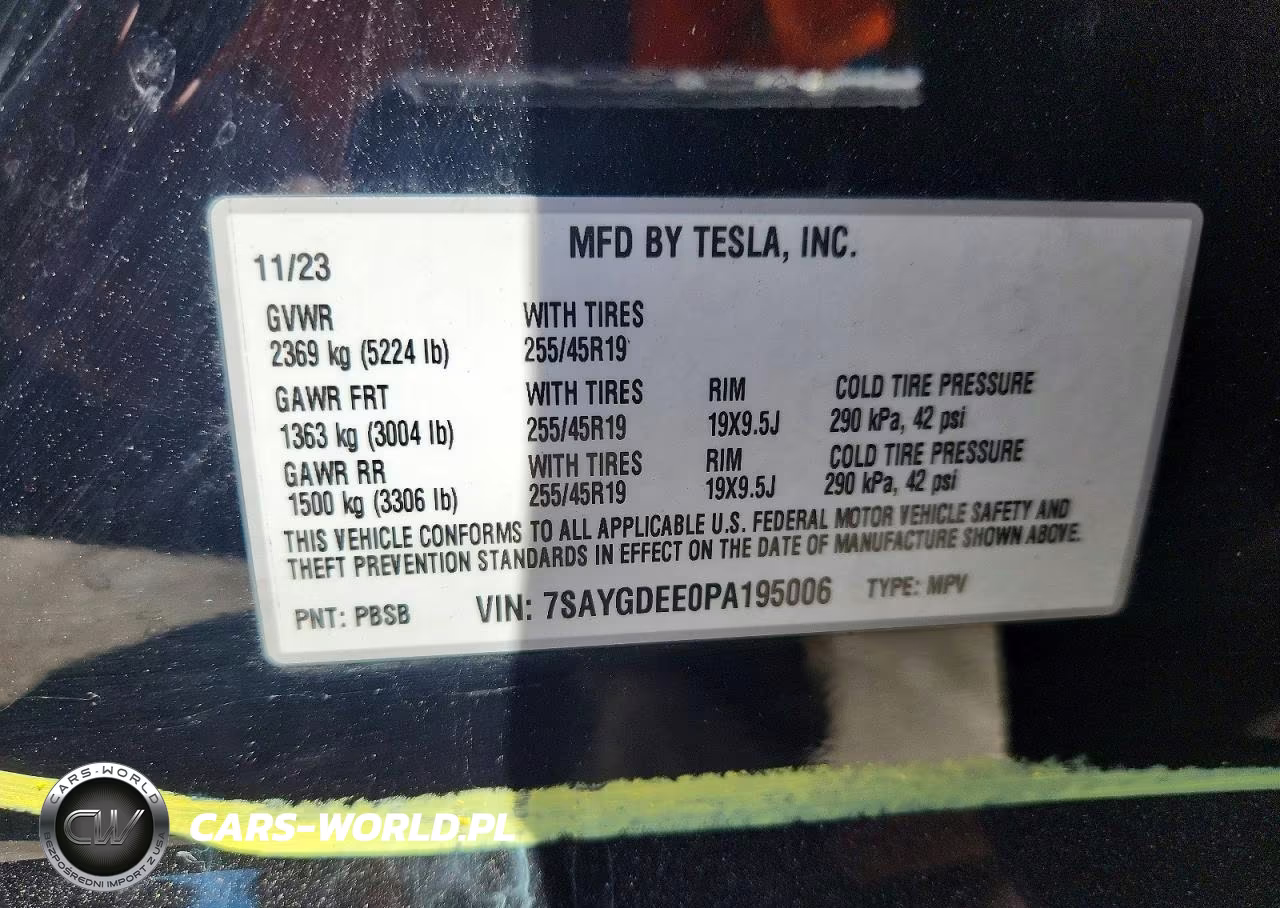2023 Tesla Model Y VIN:7SAYGDEE0PA195006 - 13