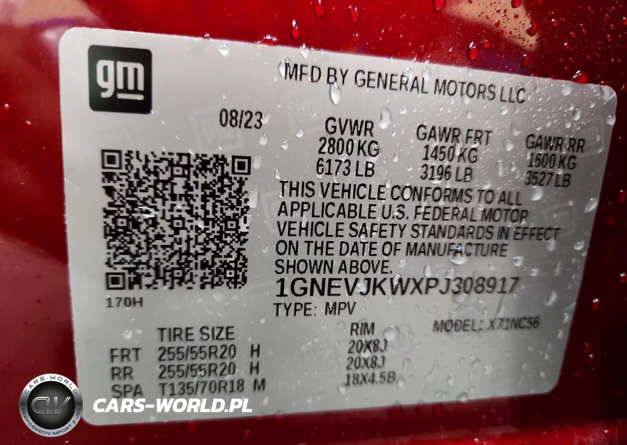 2023 Chevrolet Traverse Rs VIN:1GNEVJKWXPJ308917 - 13