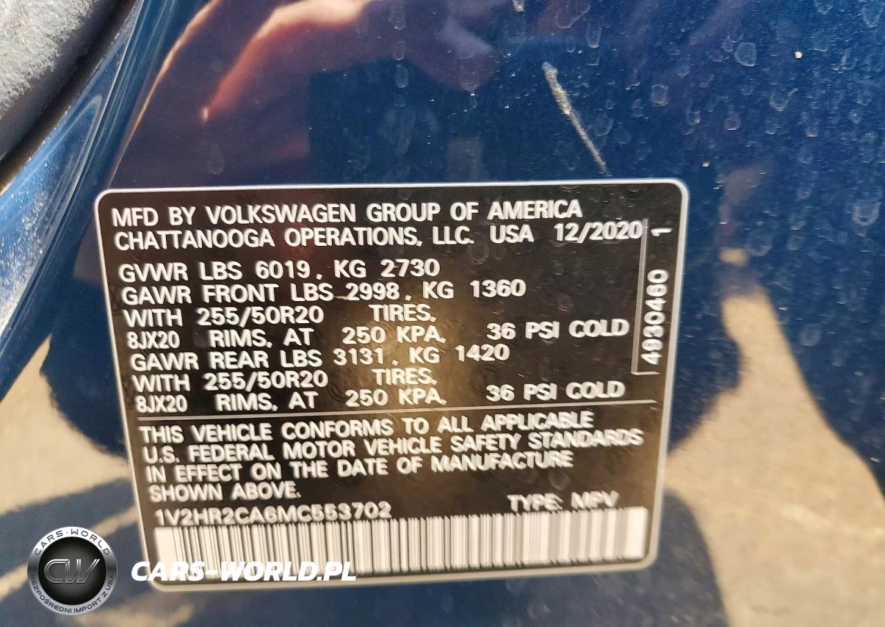 2021 Volkswagen Atlas Se VIN:1V2HR2CA6MC553702 - 13