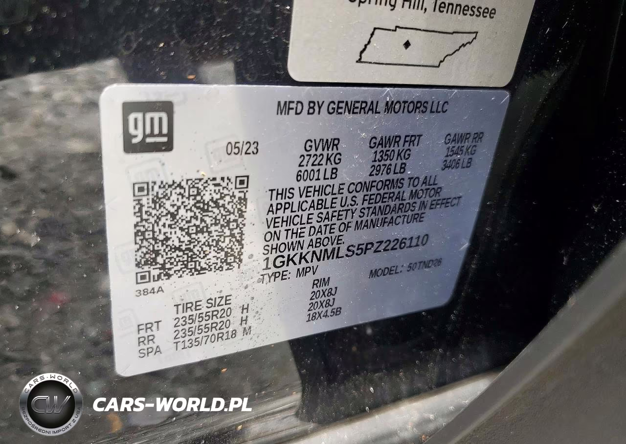 2023 GMC Acadia VIN:1GKKNMLS5PZ226110 - 13