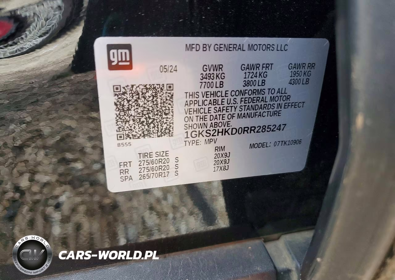 2024 GMC Yukon Xl K1500 At4 VIN:1GKS2HKD0RR285247 - 13