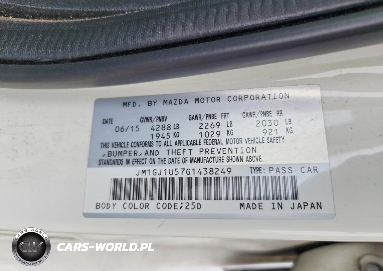 2016 Mazda 6 Sport VIN:JM1GJ1U57G1438249 - 12