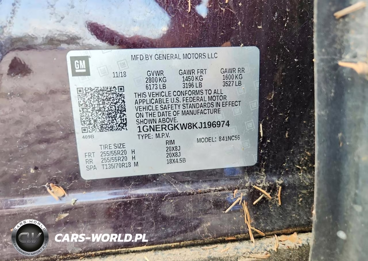 2019 Chevrolet Traverse Lt VIN:1GNERGKW8KJ196974 - 13