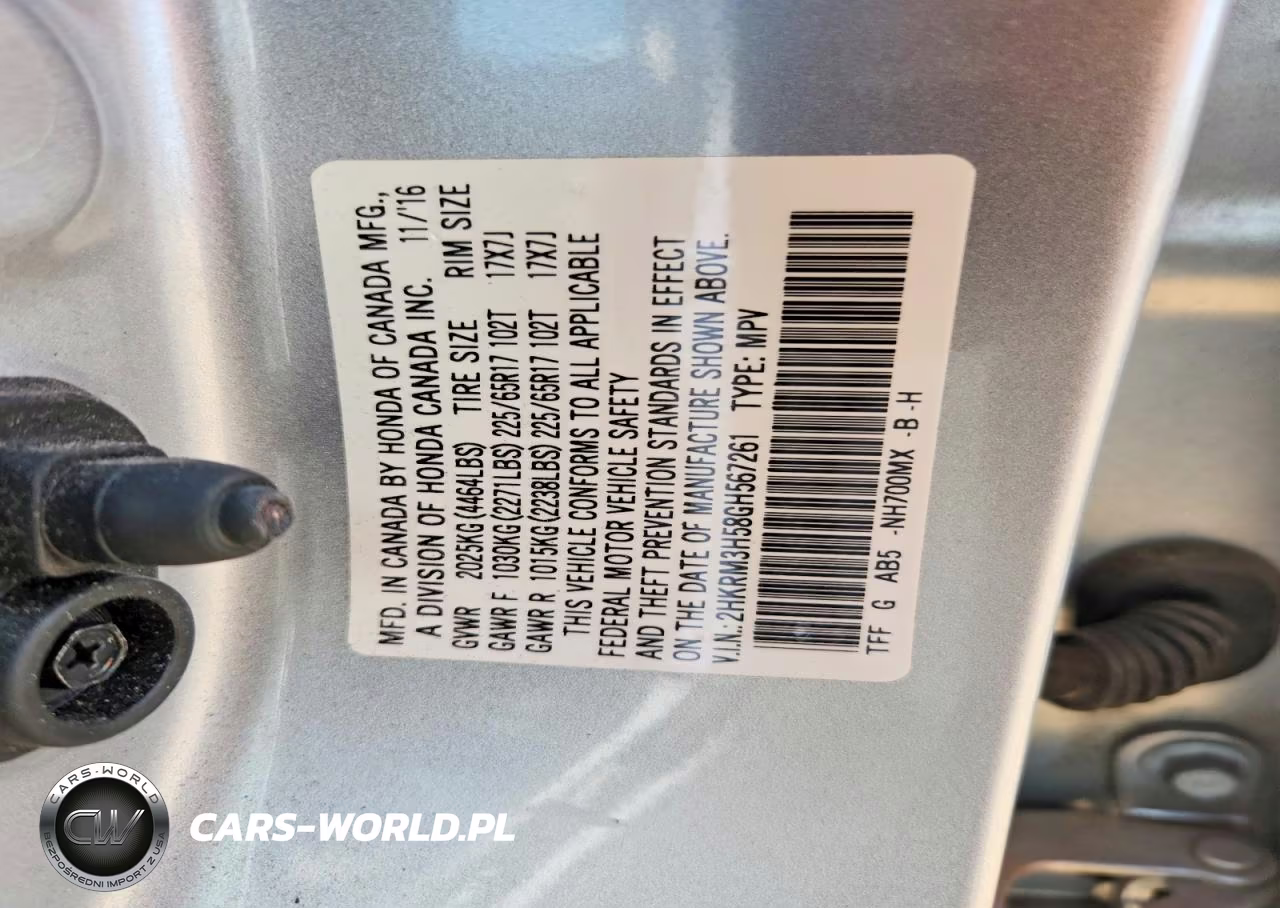 2016 Honda Cr-V Ex VIN:2HKRM3H58GH567261 - 14