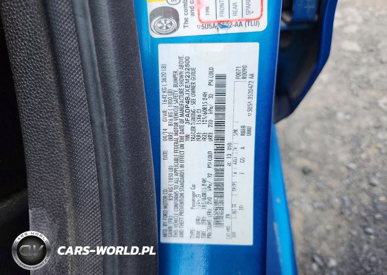 2014 Ford Fiesta Se VIN:3FADP4BJXEM232500 - 12