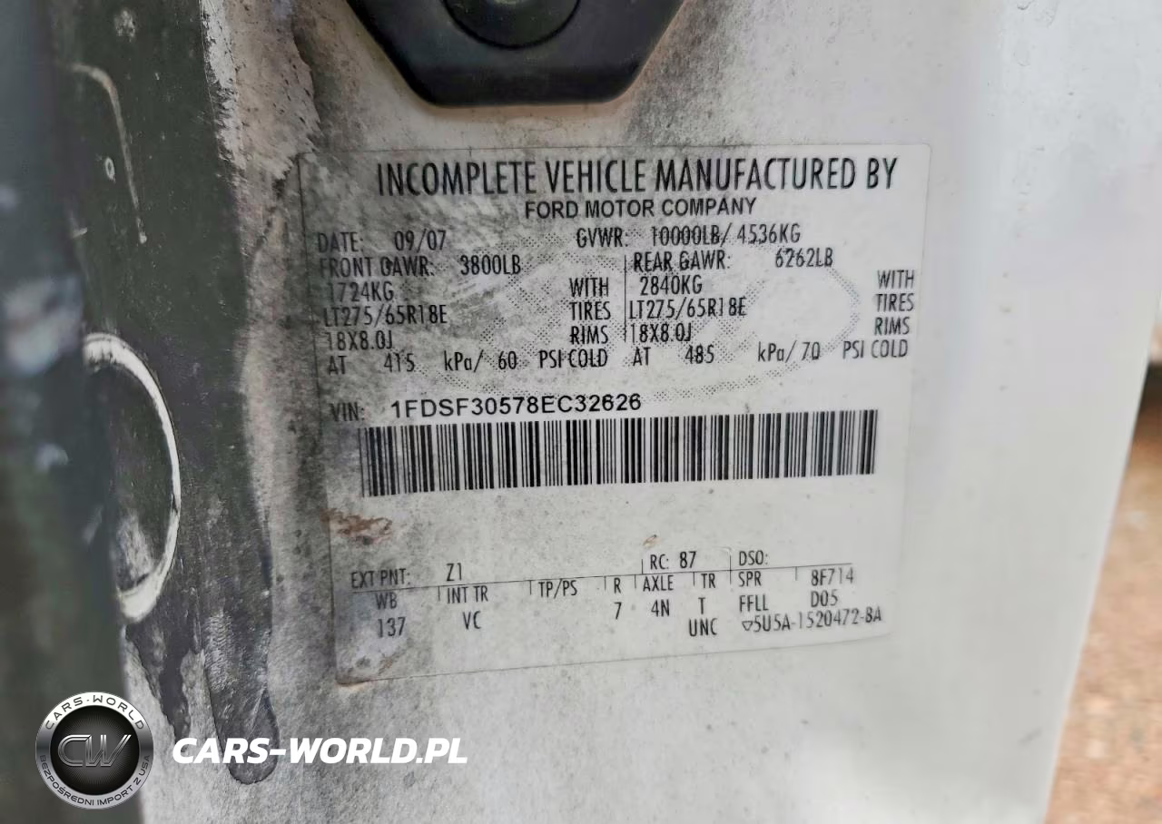2008 Ford F350 Super Duty Utility - Service Truck VIN:1FDSF30578EC32626 - 13