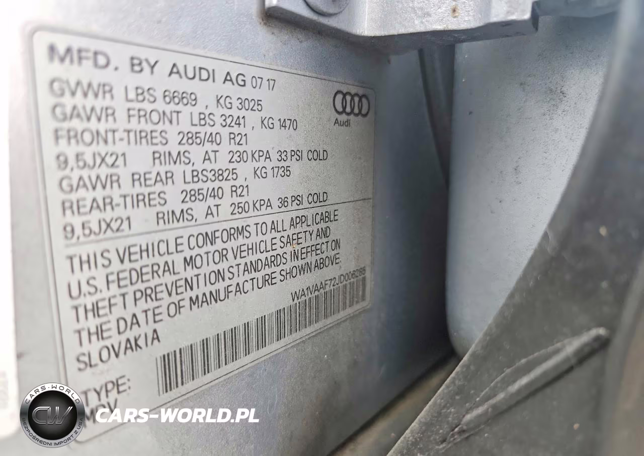 2018 Audi Q7 Prestige VIN:WA1VAAF72JD006285 - 12