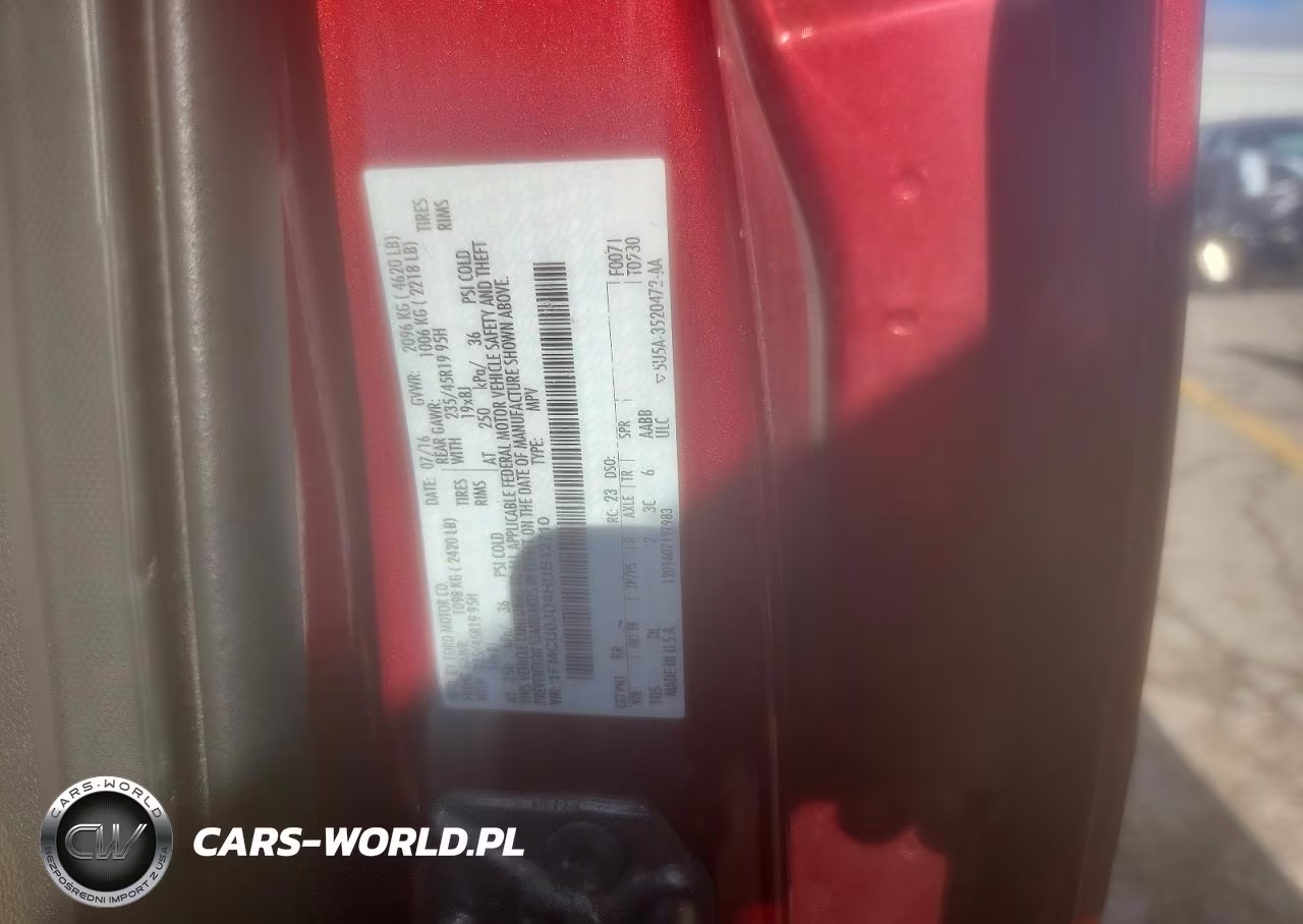 2017 Ford Escape Titanium VIN:1FMCU0JD4HUB12710 - 12