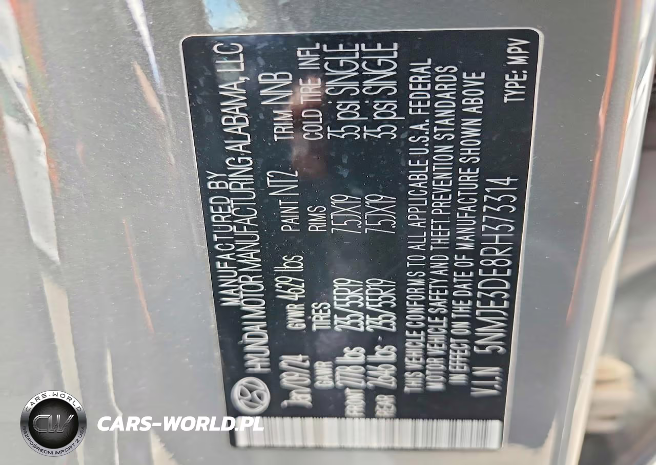 2024 Hyundai Tucson Limited VIN:5NMJE3DE8RH373314 - 13