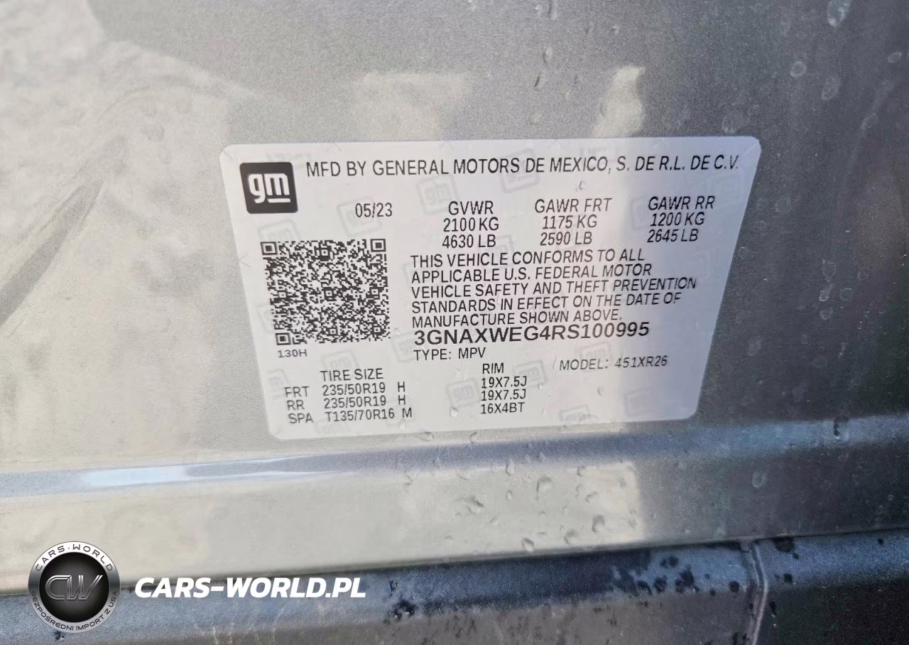 2024 Chevrolet Equinox Rs VIN:3GNAXWEG4RS100995 - 14