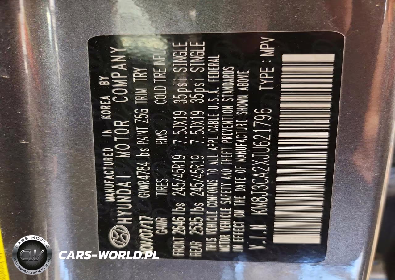 2018 Hyundai Tucson Limited VIN:KM8J3CA2XJU621796 - 13