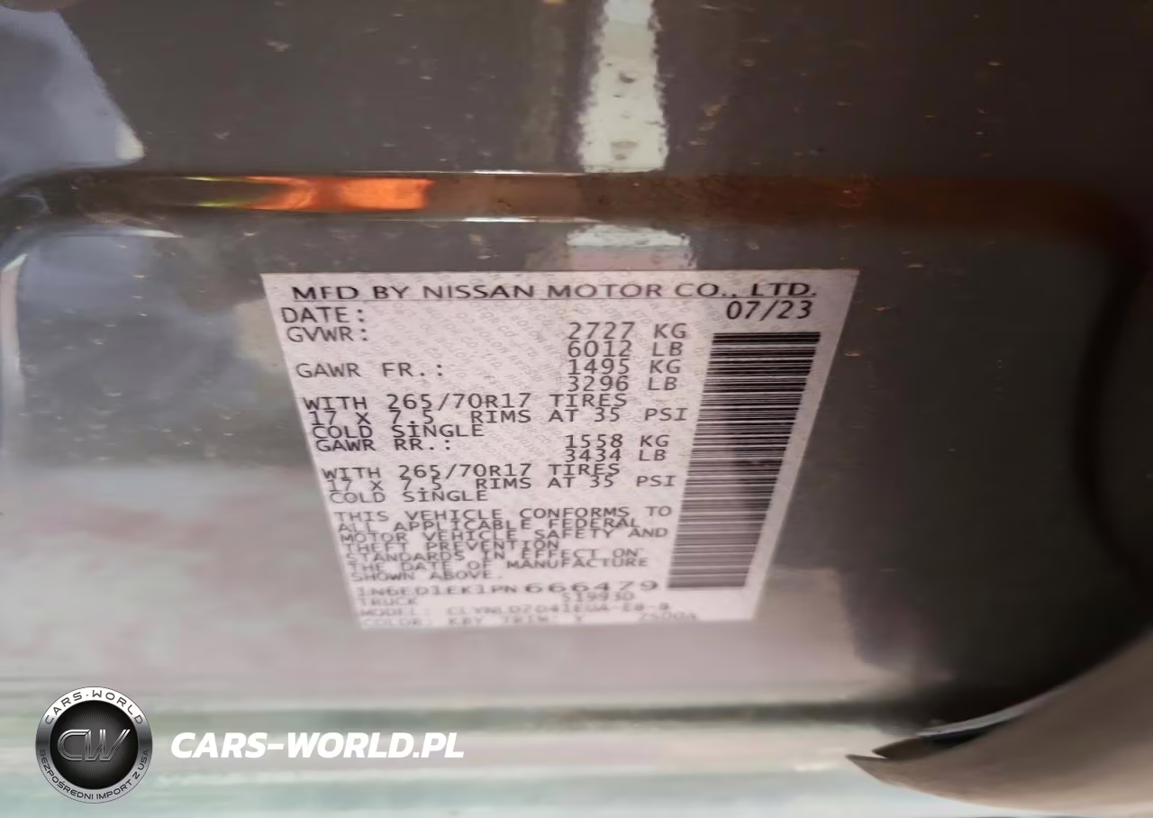 2023 Nissan Frontier Pro-4X VIN:1N6ED1EK1PN666479 - 12