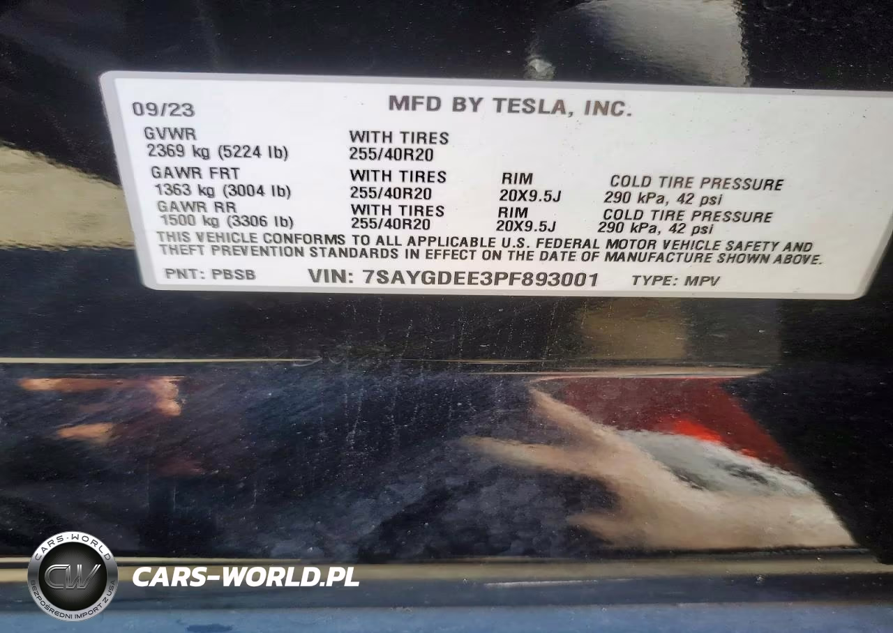 2023 Tesla Model Y VIN:7SAYGDEE3PF893001 - 13