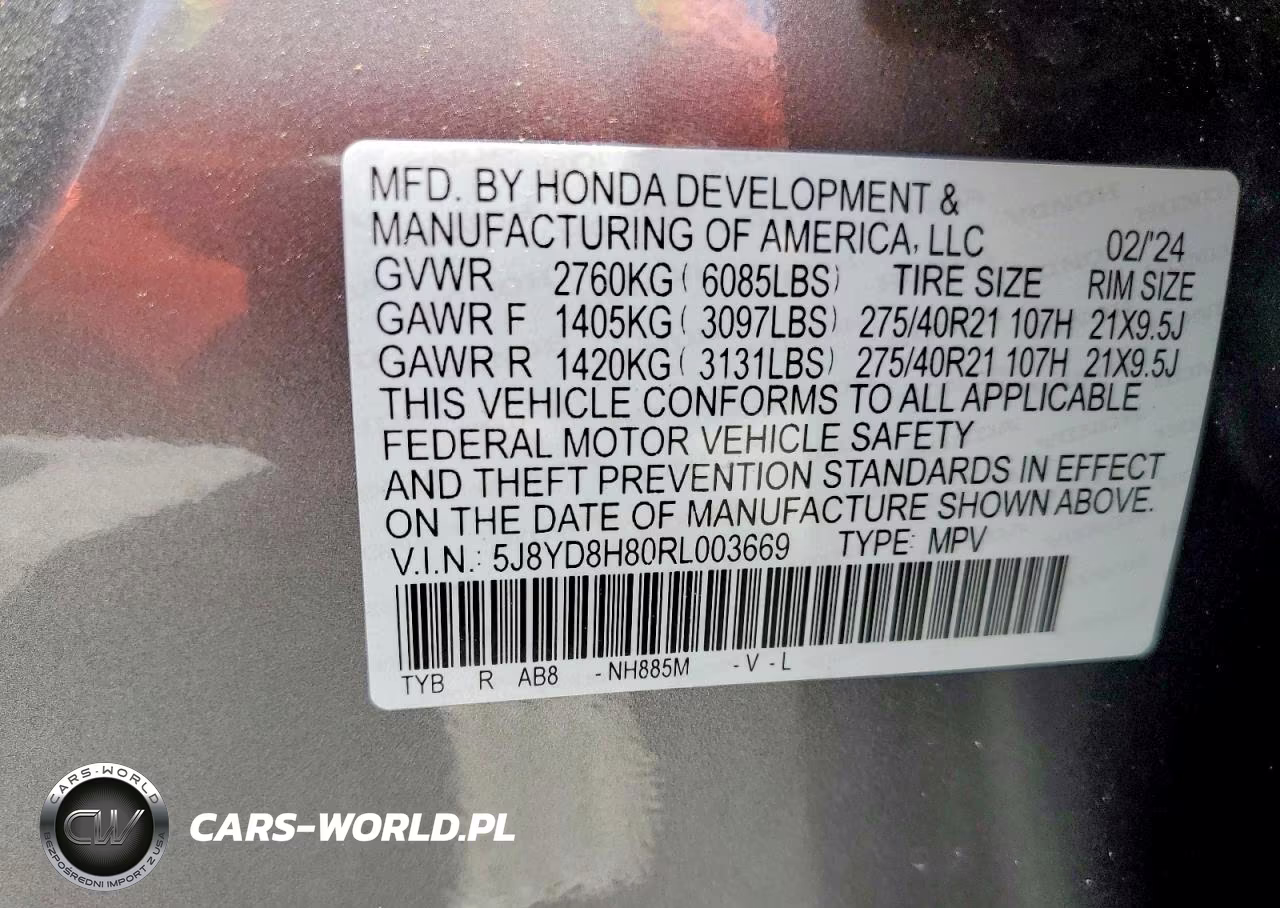 2024 Acura Mdx Type S Advance VIN:5J8YD8H80RL003669 - 13