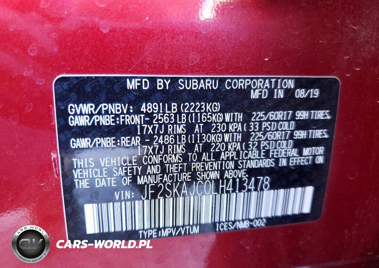 2020 Subaru Forester Premium VIN:JF2SKAJC0LH413478 - 12