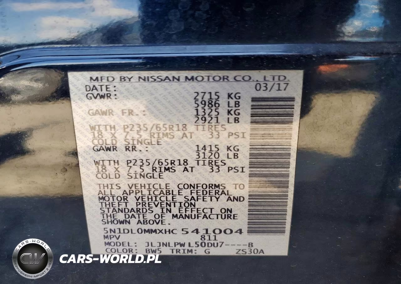 2017 Infiniti Qx60 Base VIN:5N1DL0MMXHC541004 - 13