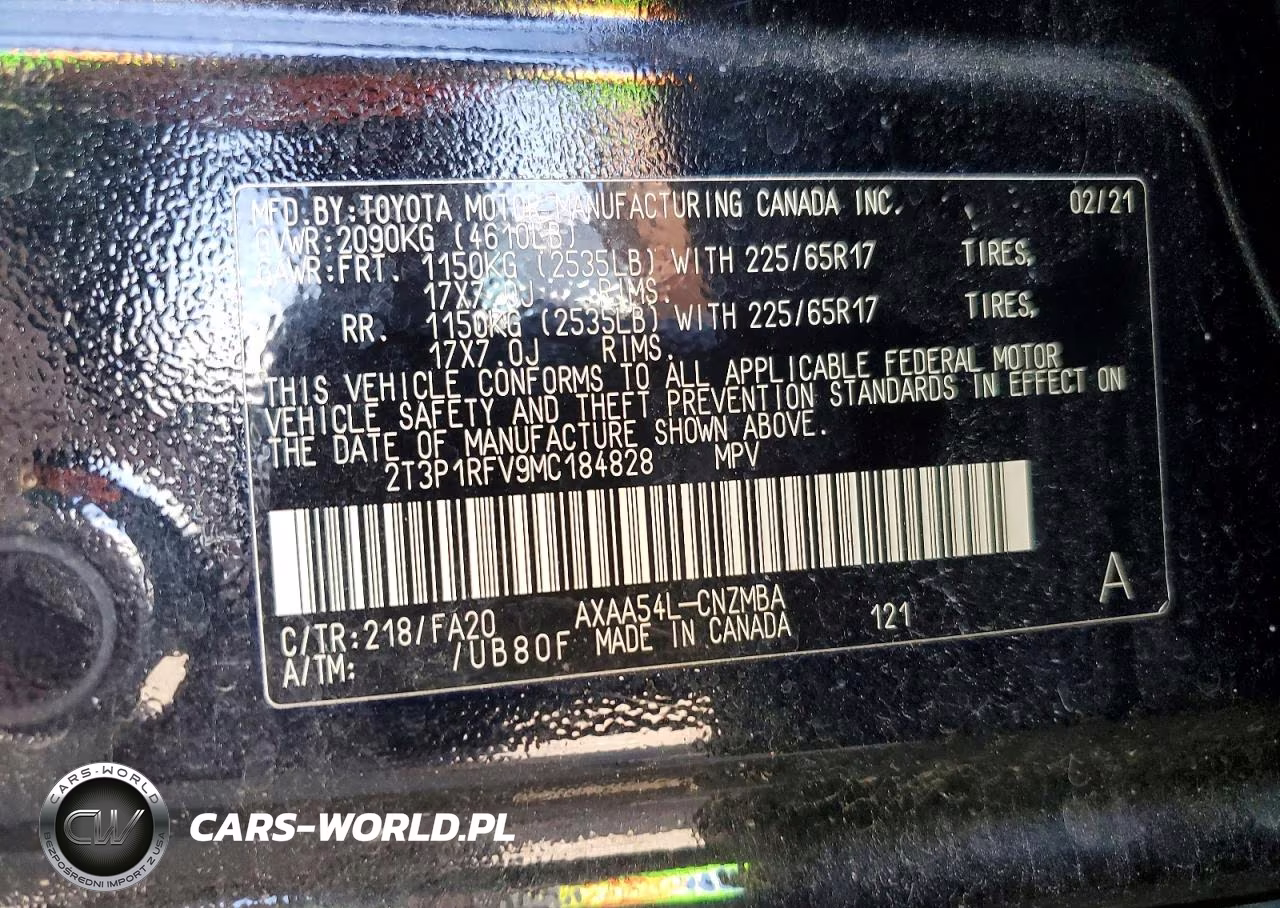 2021 Toyota Rav4 Xle VIN:2T3P1RFV9MC184828 - 13