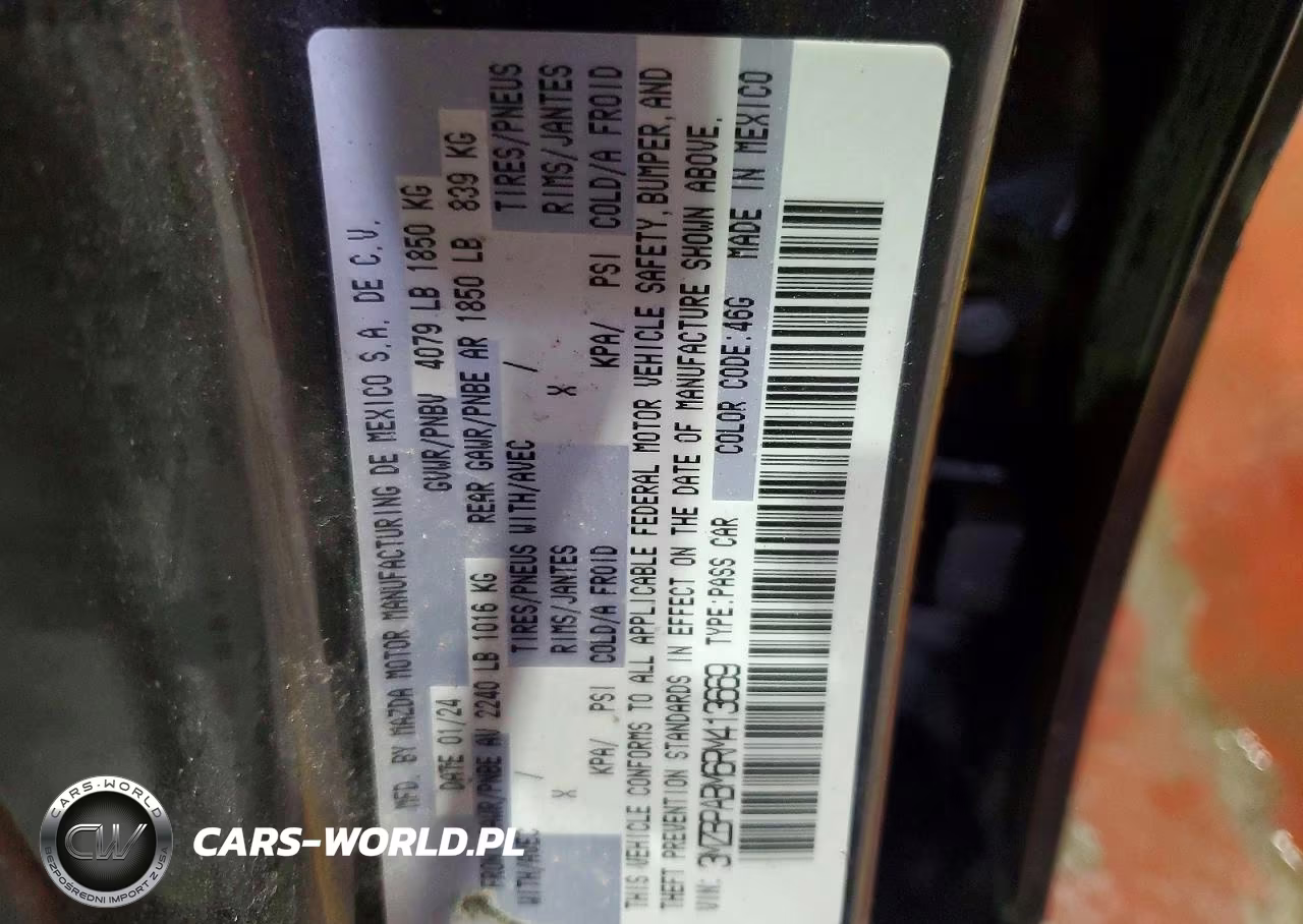 2024 Mazda 3 Select Sport VIN:3MZBPABM6RM413669 - 12