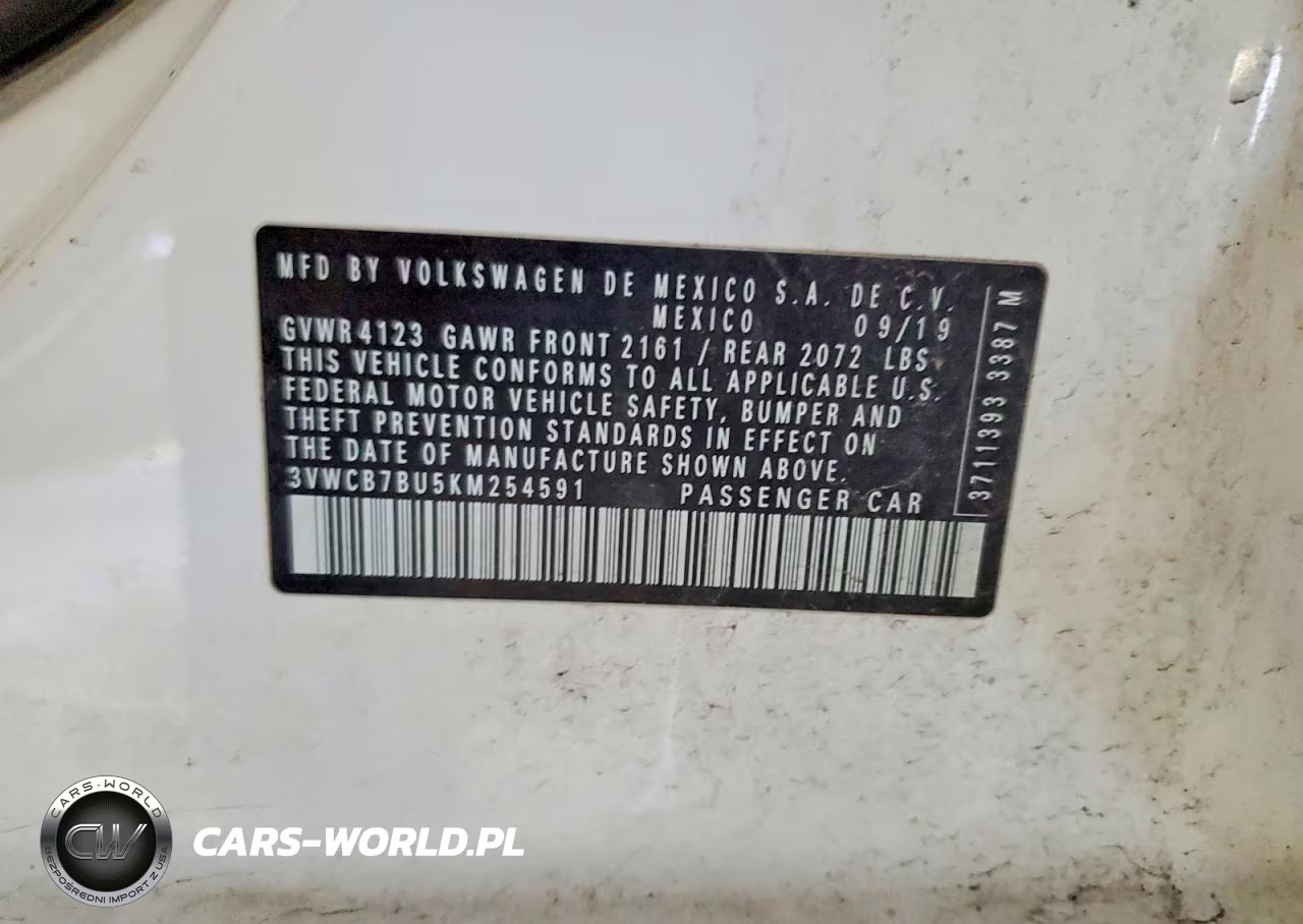 2019 Volkswagen Jetta VIN:3VWCB7BU5KM254591 - 12