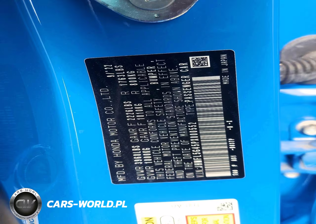 2023 Honda Civic Type-R VIN:JHMFL5G45PX000552 - 12