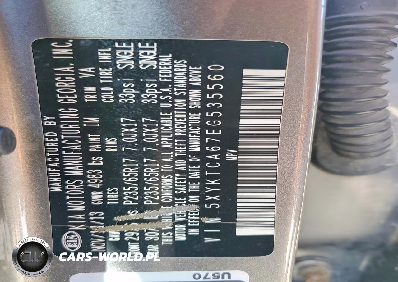 2014 Kia Sorento Lx VIN:5XYKTCA67EG535560 - 13