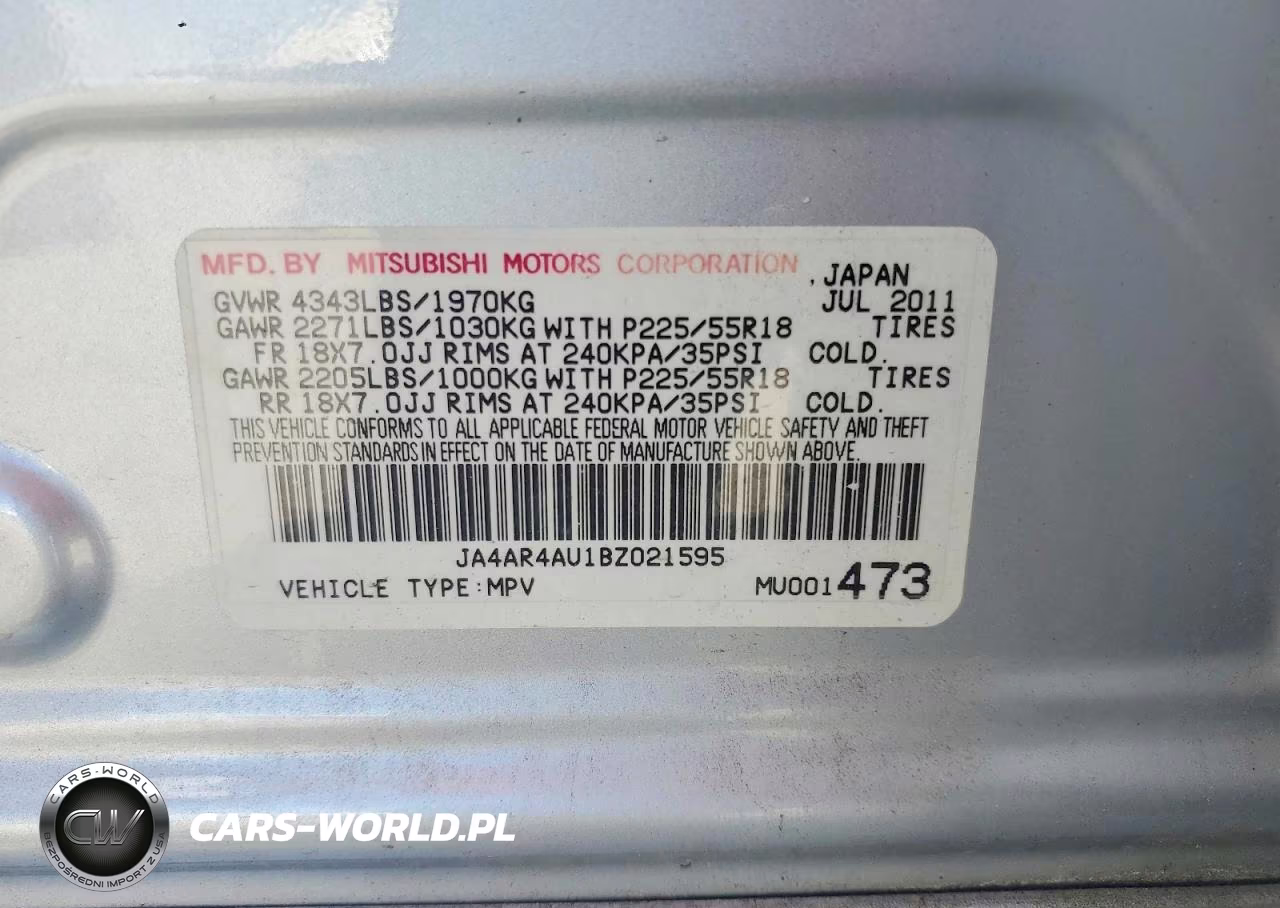 2011 Mitsubishi Outlander Sport Se VIN:JA4AR4AU1BZ021595 - 13