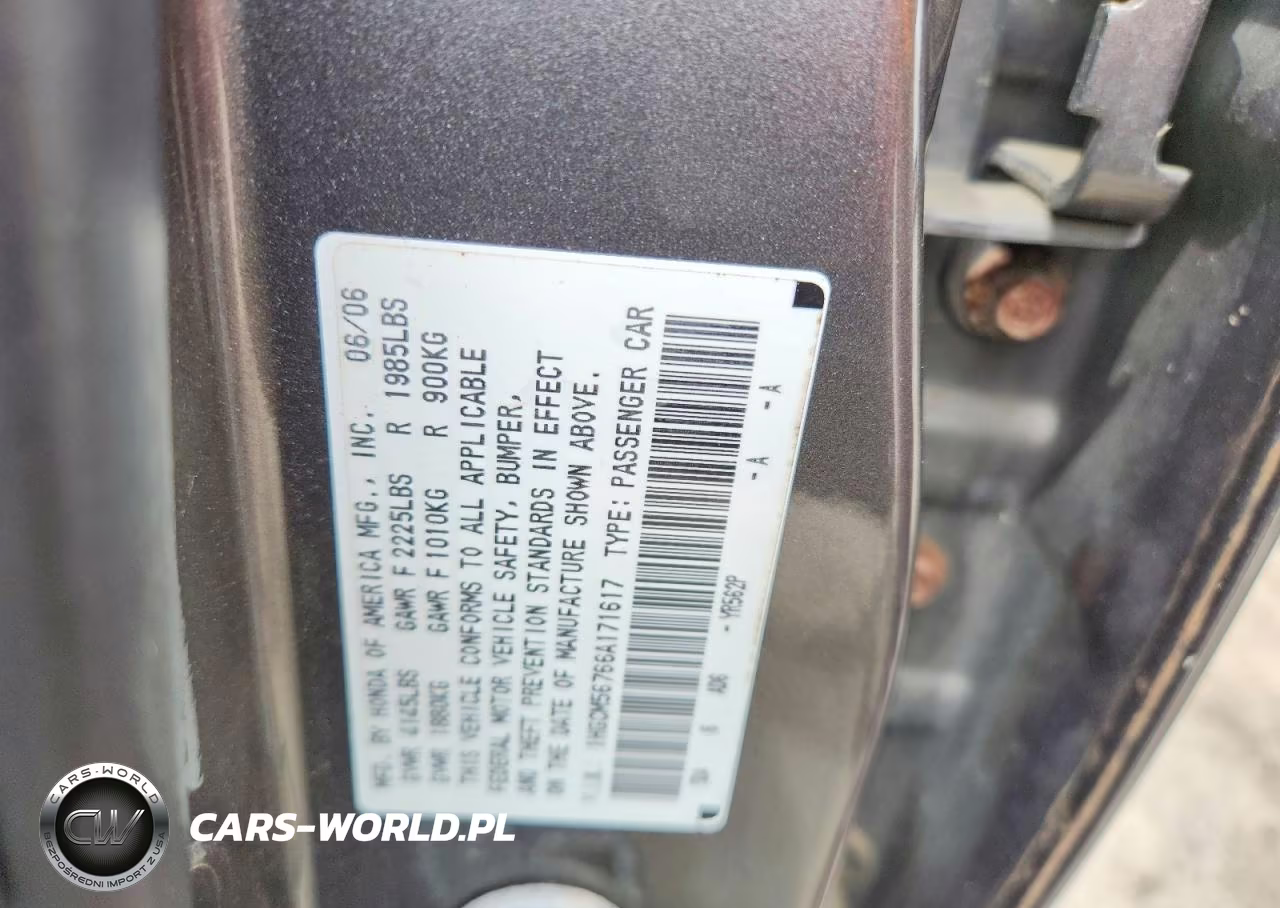 2006 Honda Accord Ex VIN:1HGCM56766A171617 - 12
