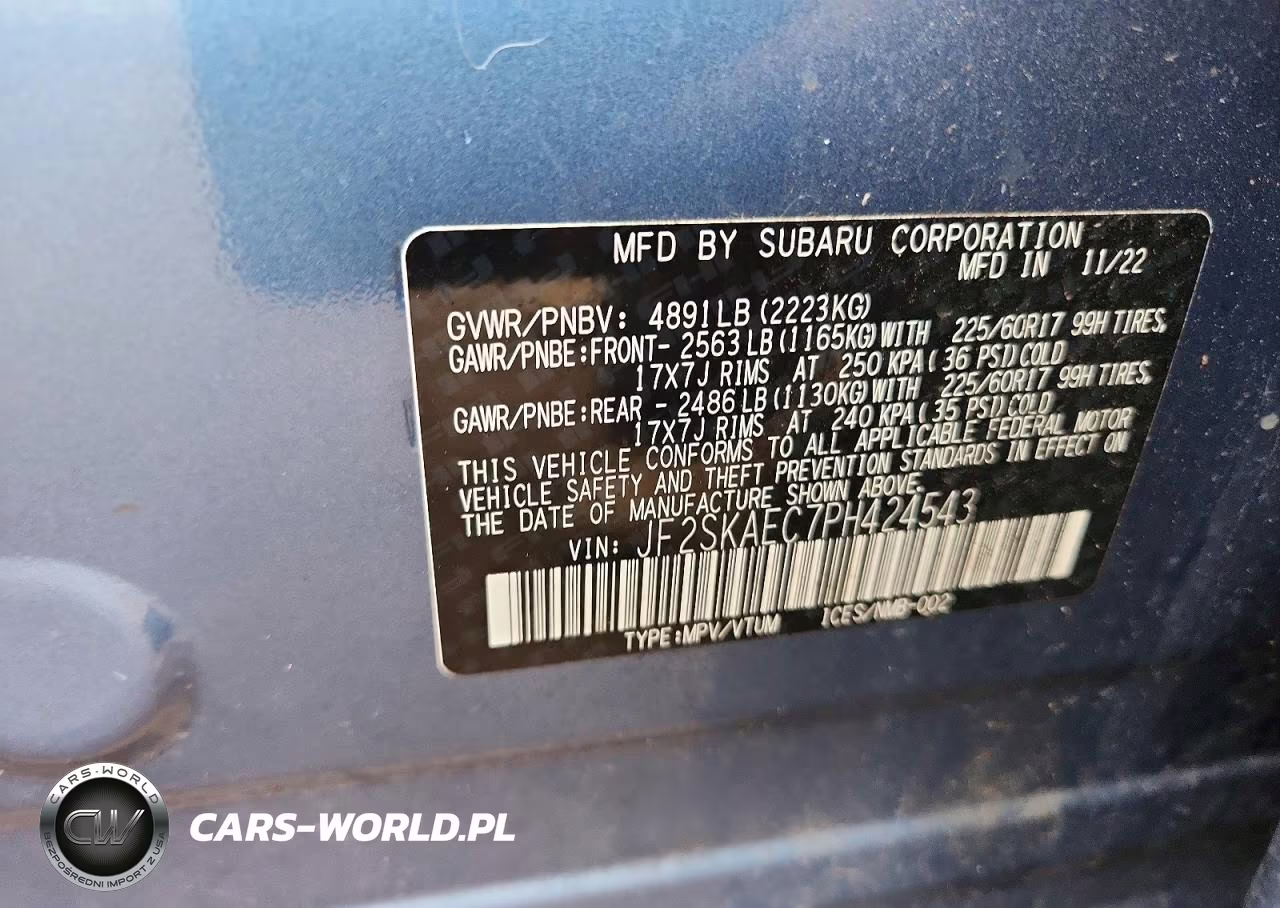 2023 Subaru Forester Premium VIN:JF2SKAEC7PH424543 - 12