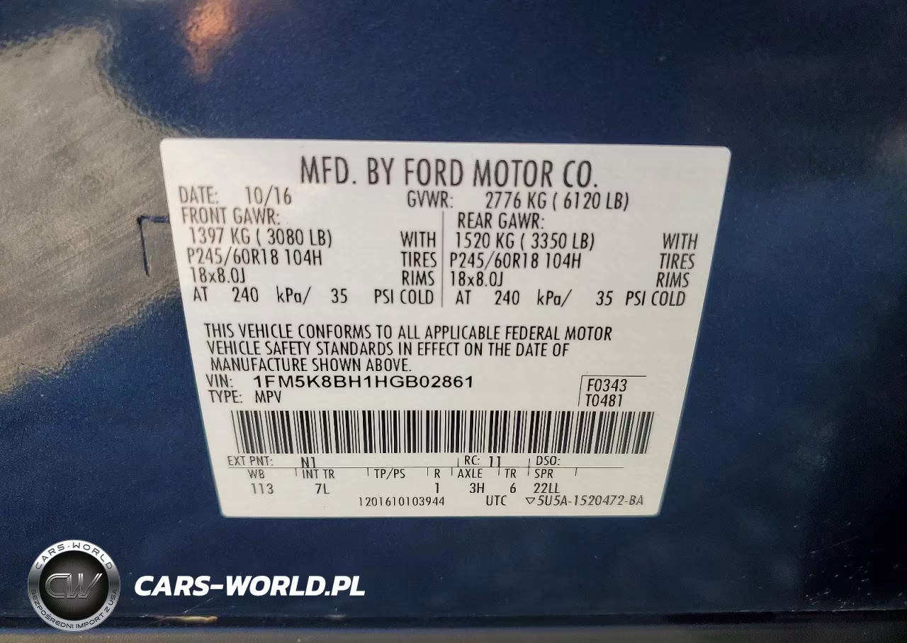 2017 Ford Explorer VIN:1FM5K8BH1HGB02861 - 13