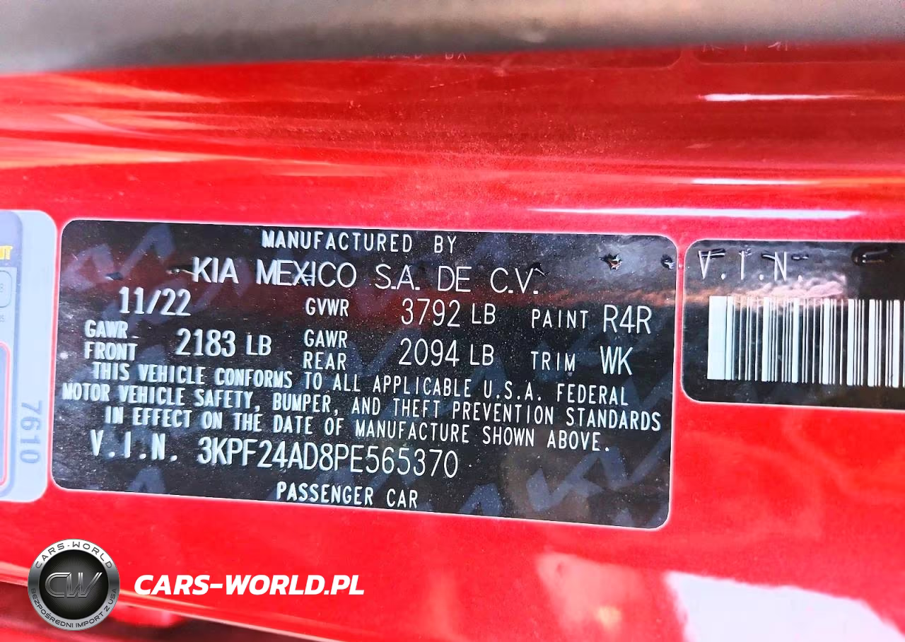 2023 Kia Forte Lxs VIN:3KPF24AD8PE565370 - 12