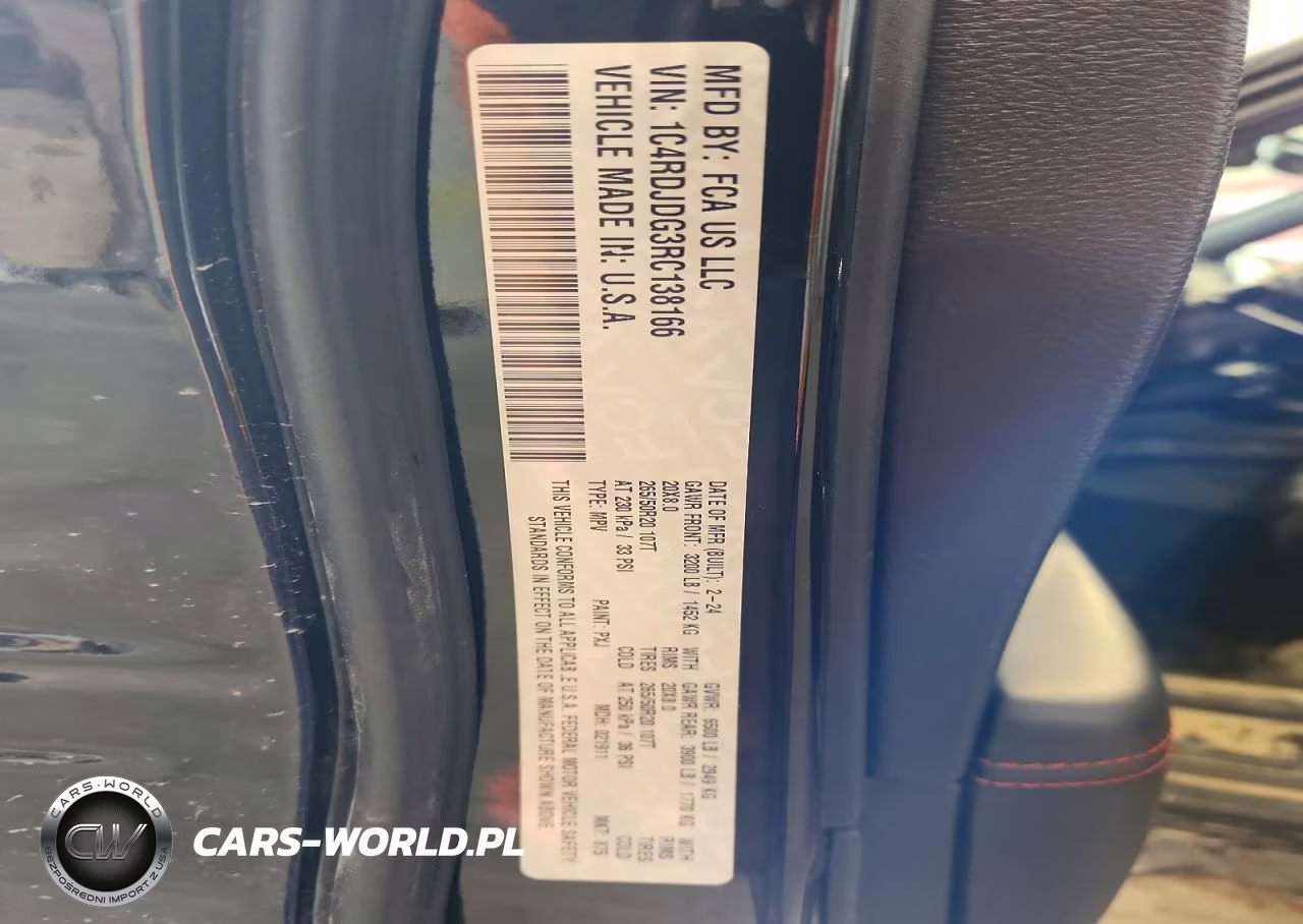2024 Dodge Durango Gt VIN:1C4RDJDG3RC138166 - 13