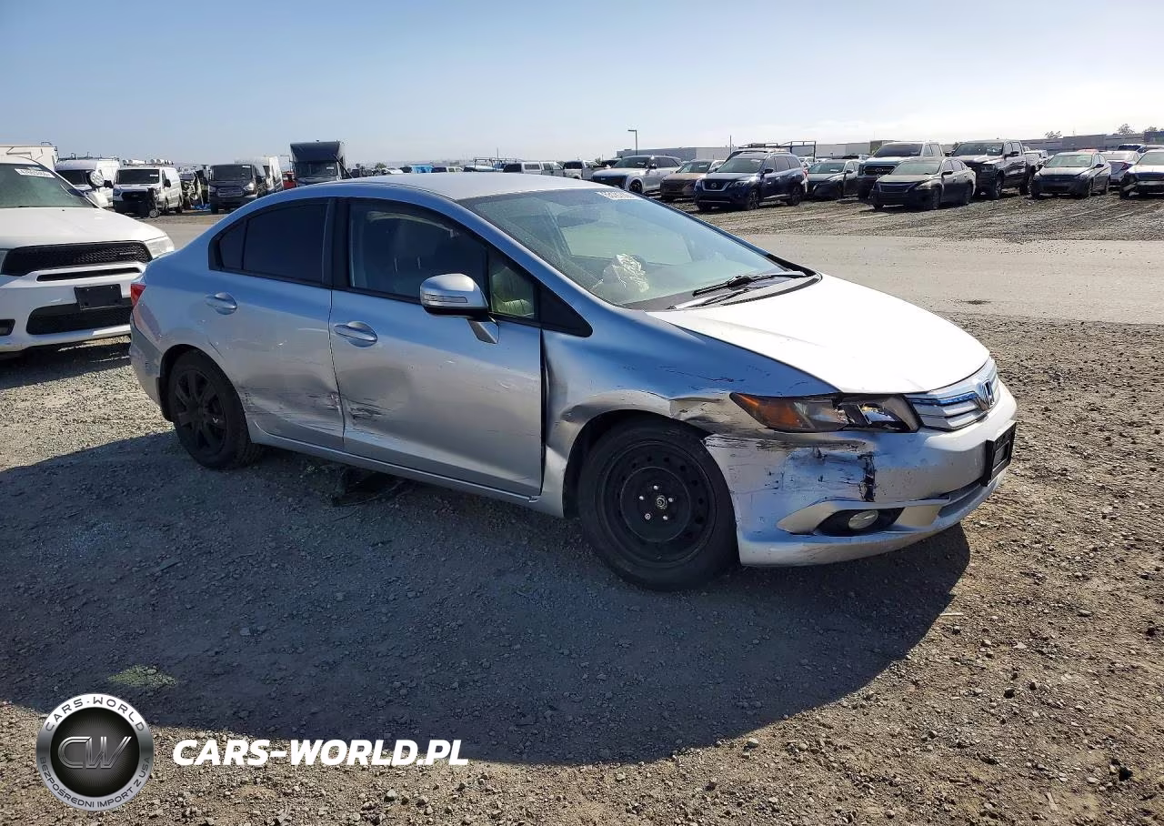 2012 Honda Civic Hybrid L VIN:JHMFB4F33CS009814 - 4