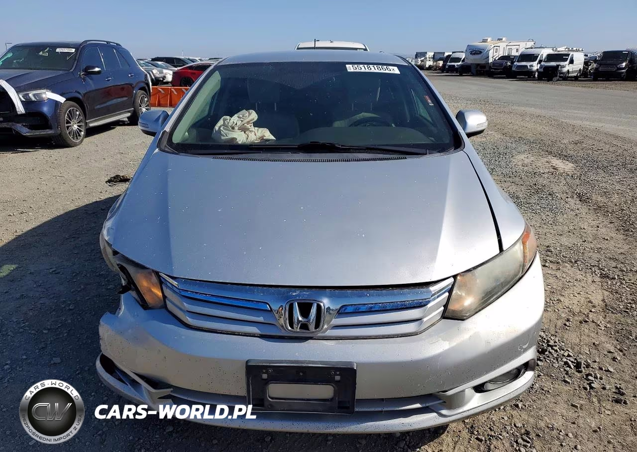 2012 Honda Civic Hybrid L VIN:JHMFB4F33CS009814 - 5