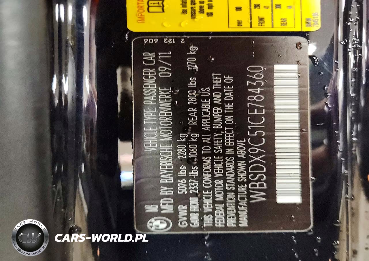 2012 BMW M3 VIN:WBSDX9C51CE784360 - 12