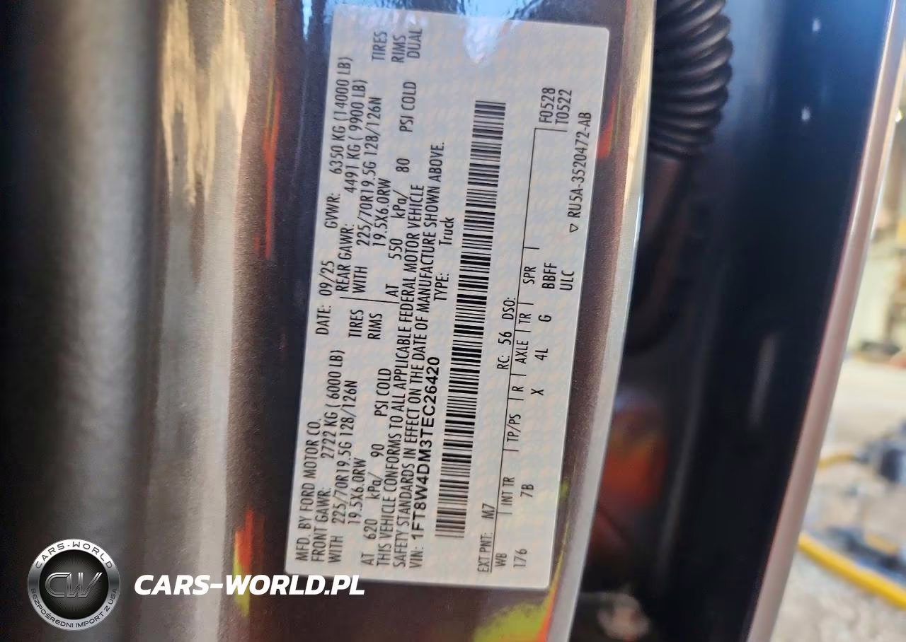 2026 Ford F450 Super Duty VIN:1FT8W4DM3TEC26420 - 13