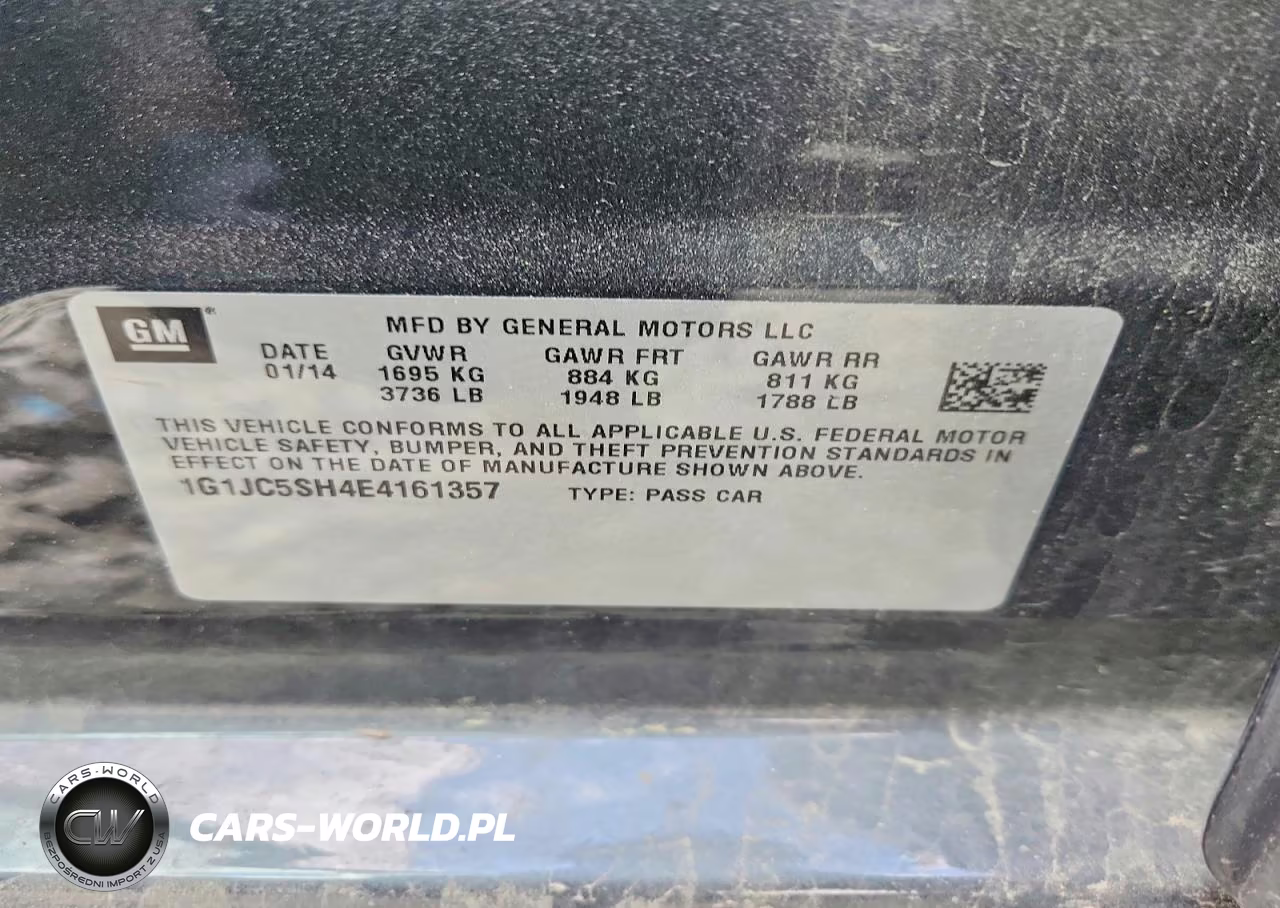 2014 Chevrolet Sonic Lt VIN:1G1JC5SH4E4161357 - 12