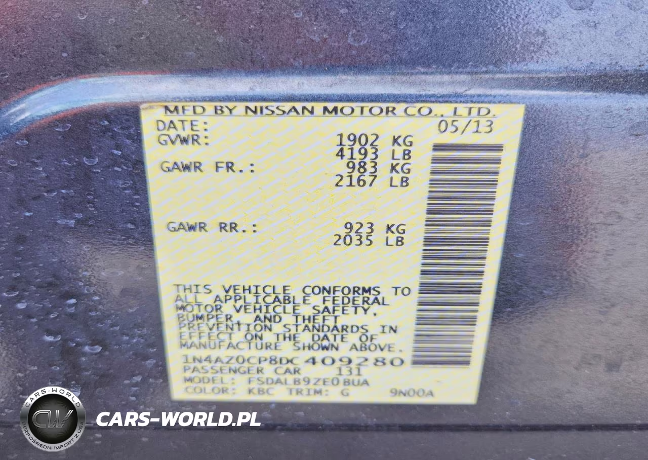 2013 Nissan Leaf S VIN:1N4AZ0CP8DC409280 - 13
