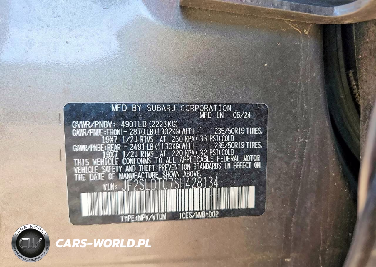 2025 Subaru Forester Touring VIN:JF2SLDTC7SH428134 - 14