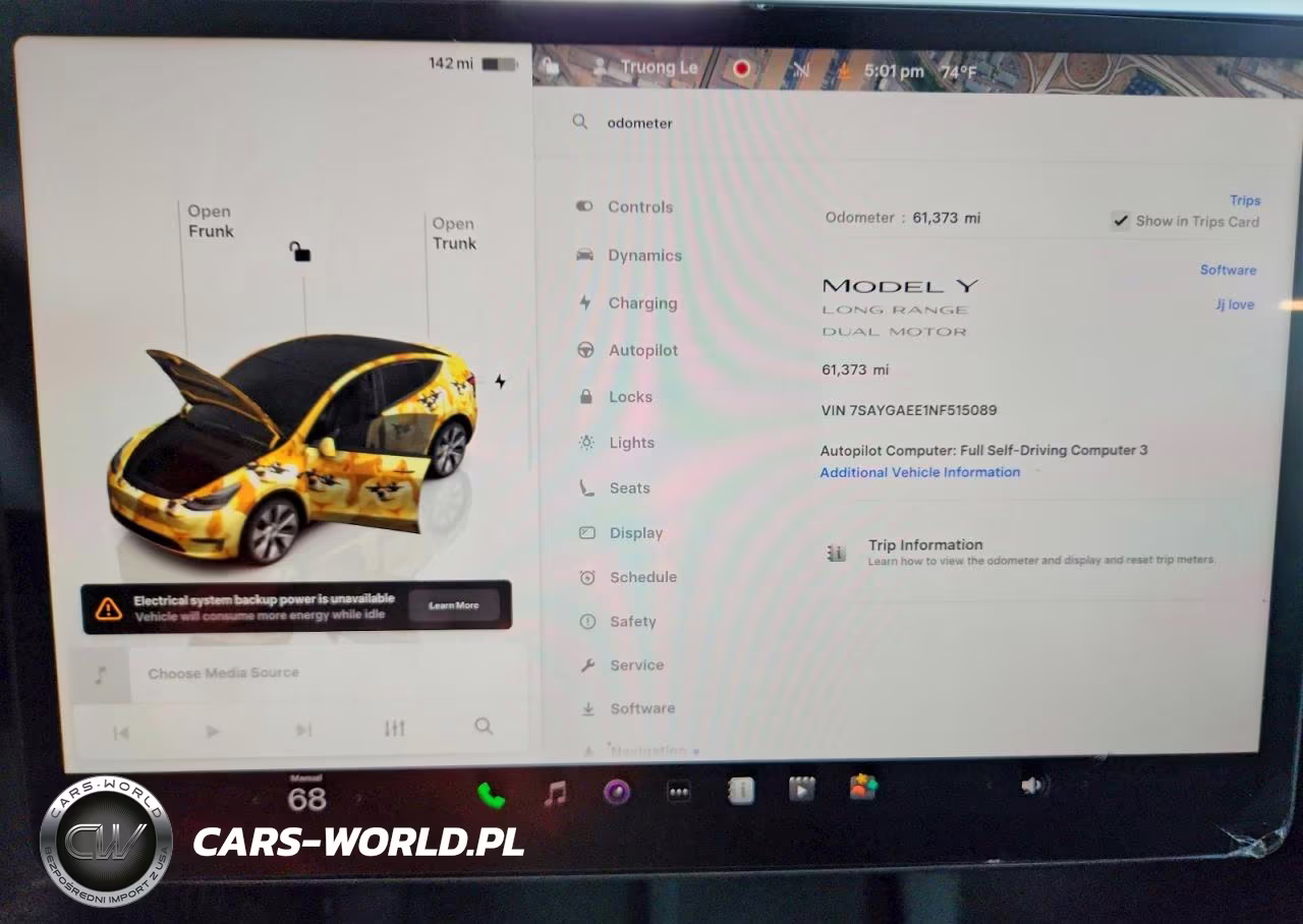 2022 Tesla Model Y VIN:7SAYGAEE1NF515089 - 9