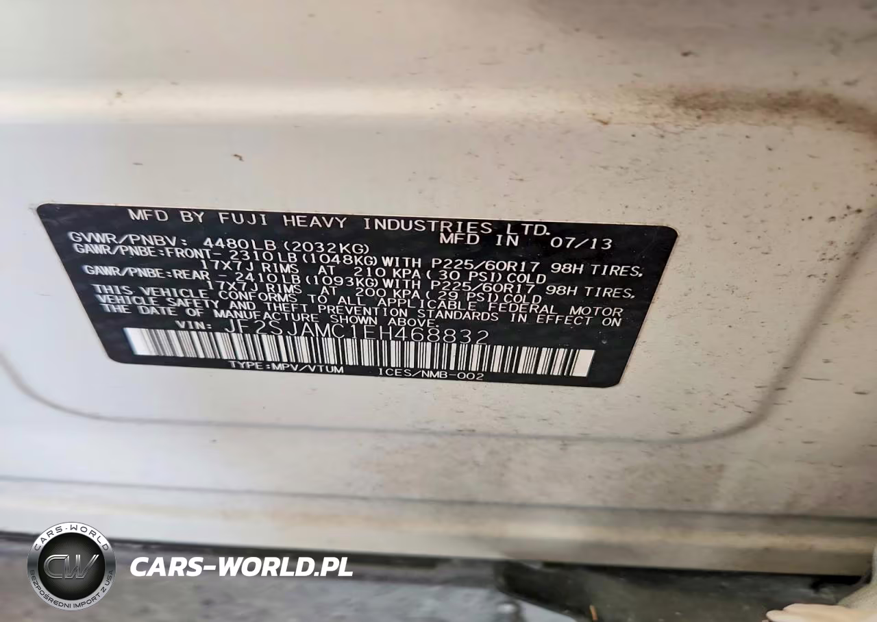 2014 Subaru Forester 2.5I Touring VIN:JF2SJAMC1EH468832 - 14