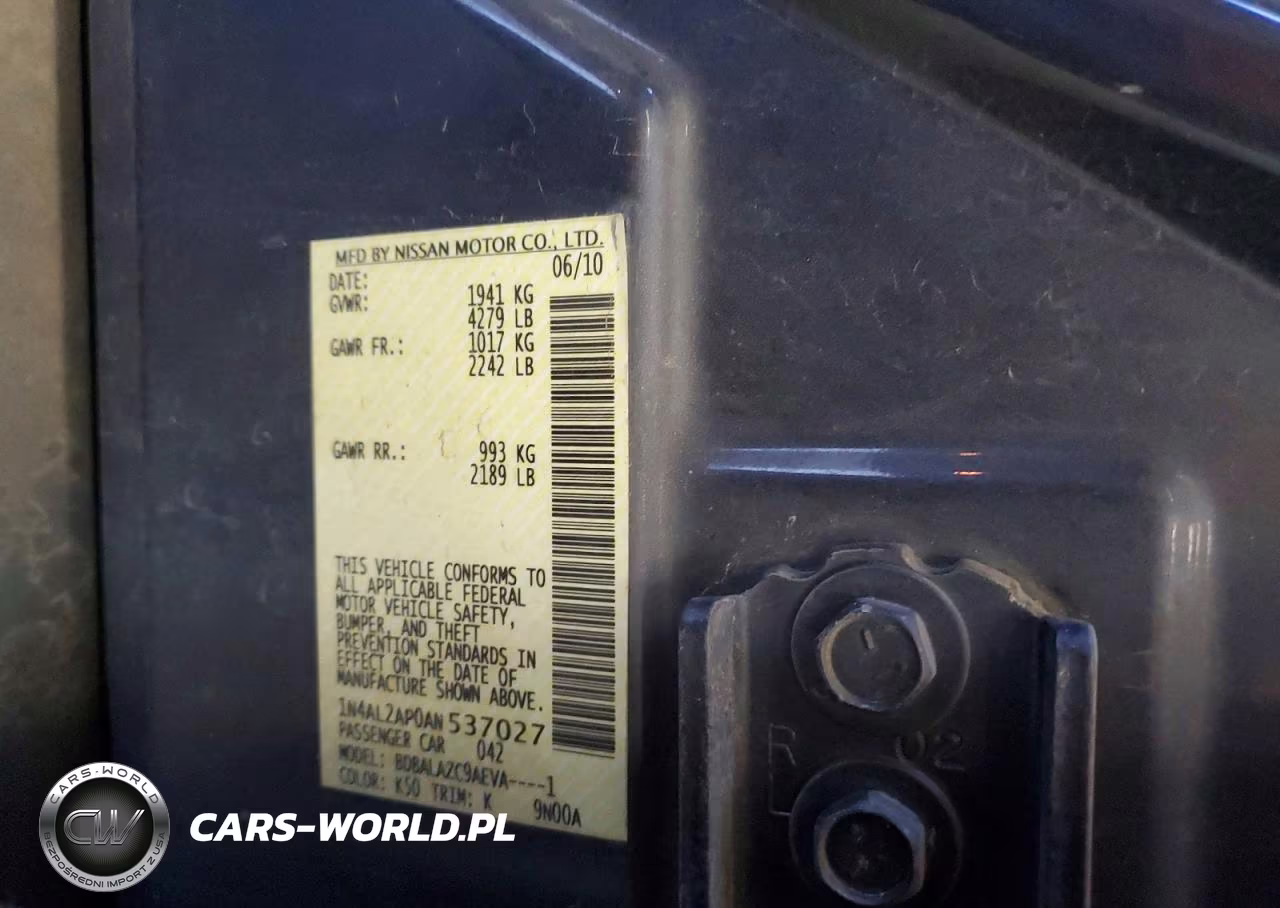 2010 Nissan Altima 2.5 VIN:1N4AL2AP0AN537027 - 12