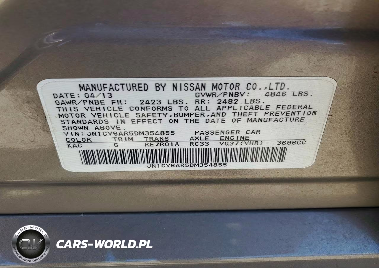 2013 Infiniti G37 Sedan X VIN:JN1CV6AR5DM354855 - 12
