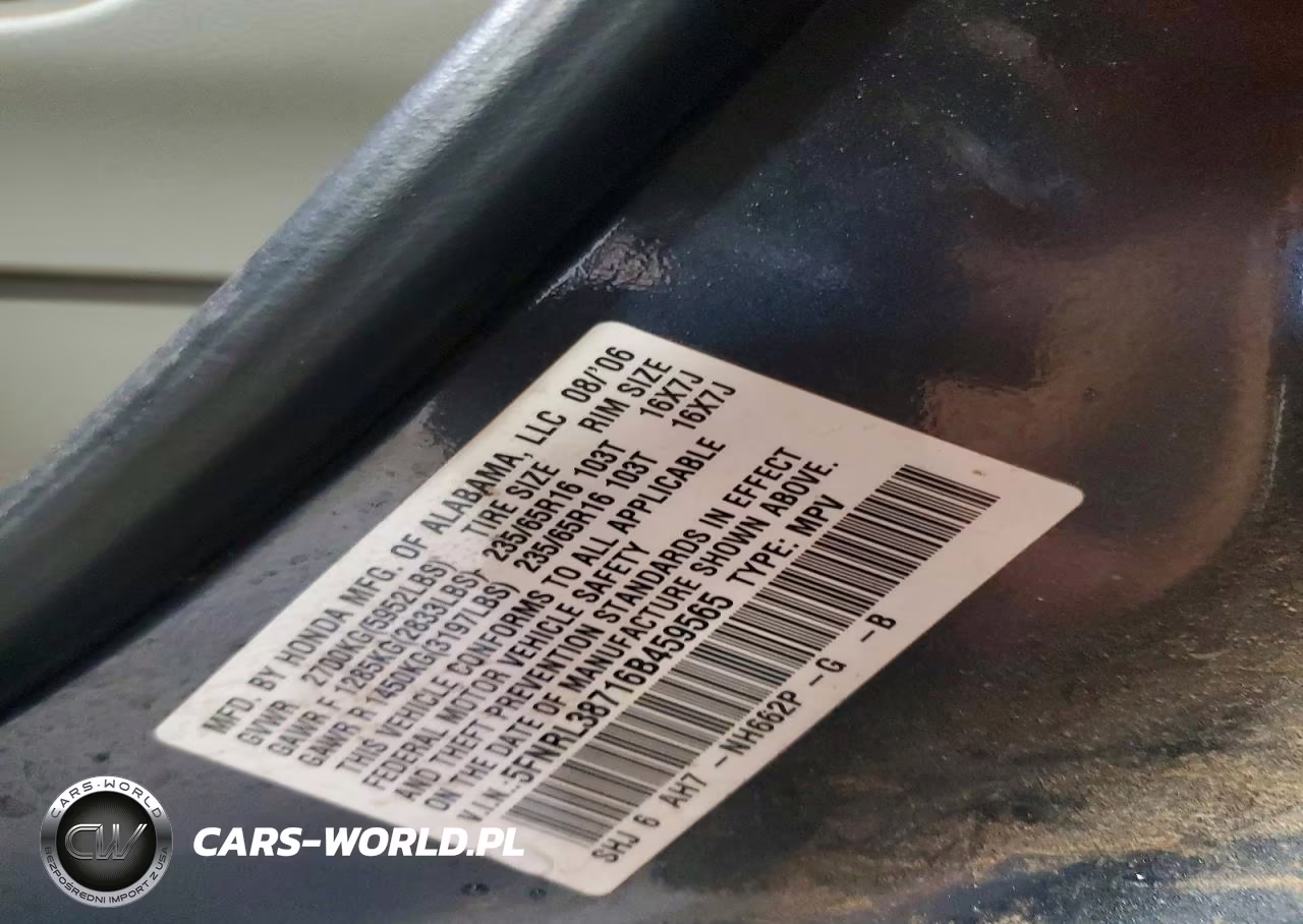 2006 Honda Odyssey Exl VIN:5FNRL38716B459565 - 13