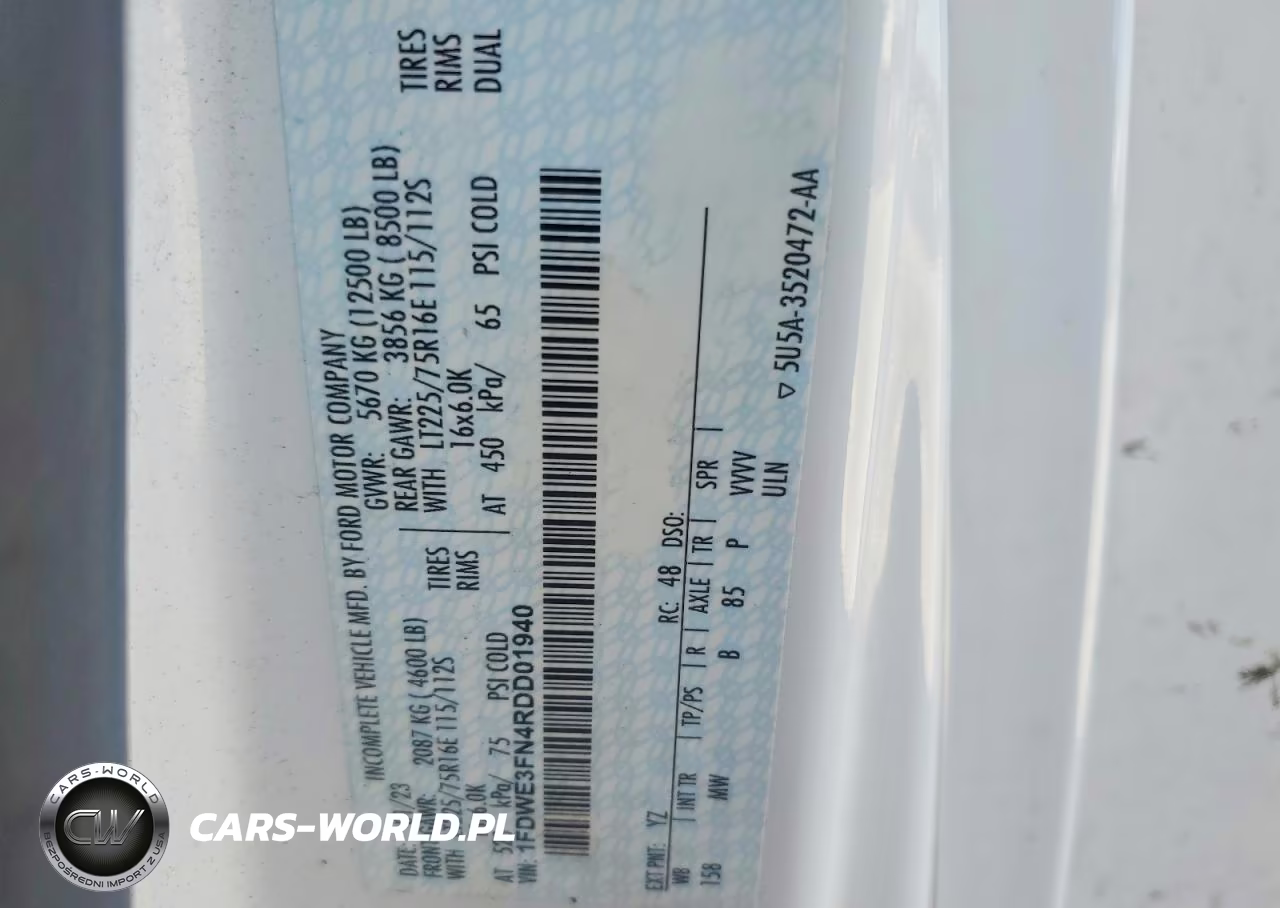 2024 Ford E350 Rv VIN:1FDWE3FN4RDD01940 - 10