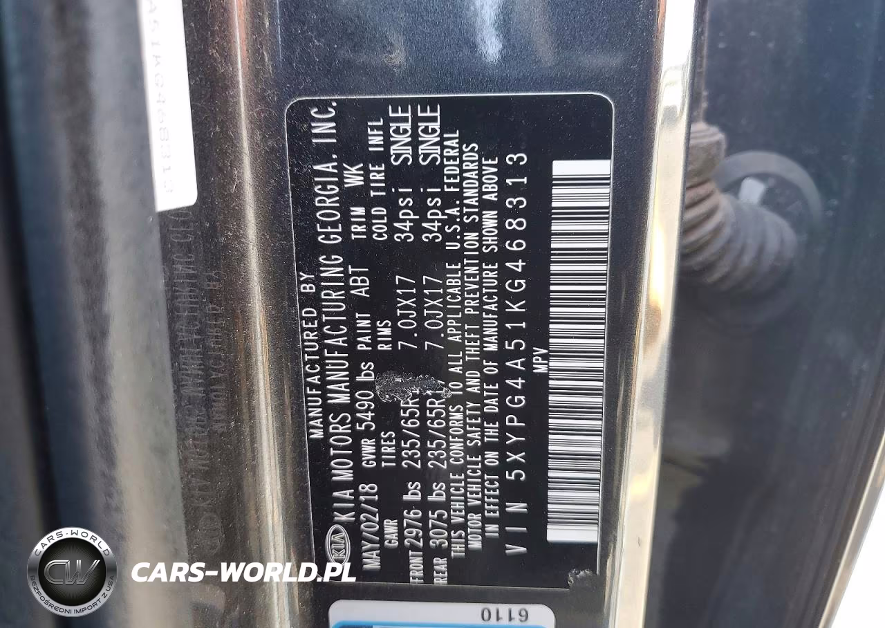 2019 Kia Sorento Lx V6 VIN:5XYPG4A51KG468313 - 13