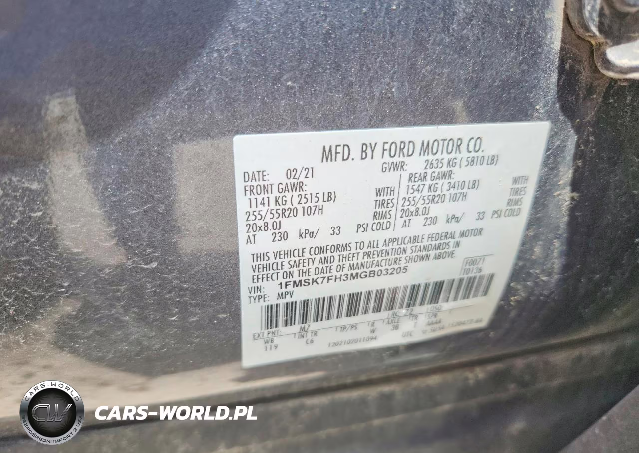 2021 Ford Explorer Limited VIN:1FMSK7FH3MGB03205 - 14