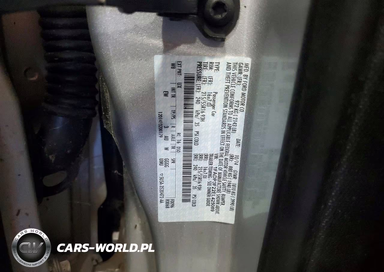 2014 Ford Focus Se VIN:1FADP3F22EL425089 - 12