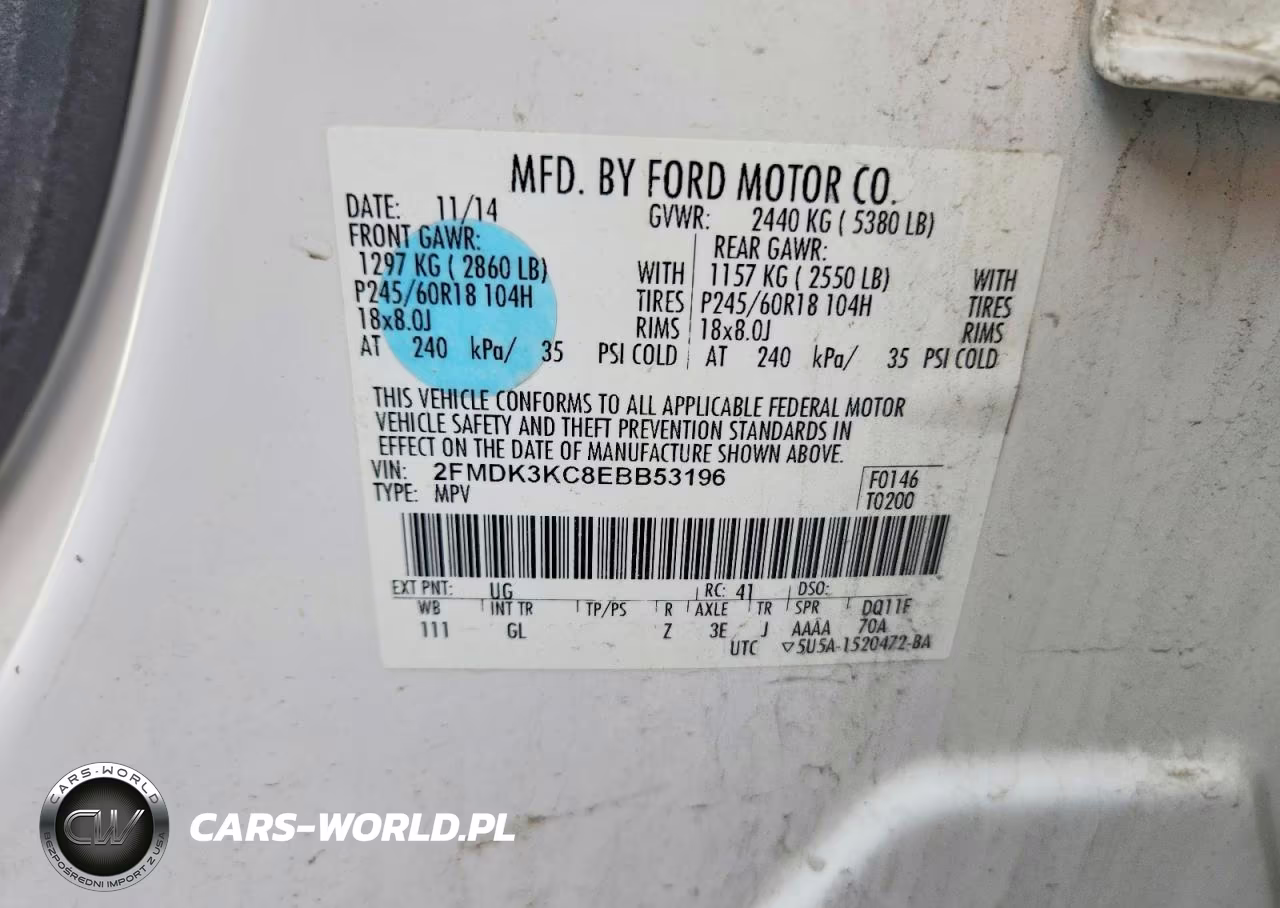 2014 Ford Edge Limited VIN:2FMDK3KC8EBB53196 - 14